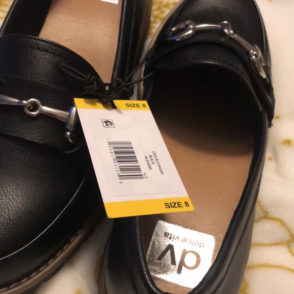 DV Black Loafers with Silver Buckle - Picture 10 of 10